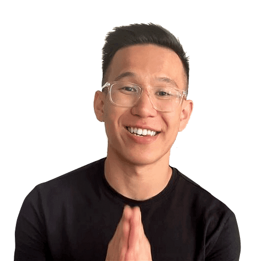 Just Jackie Ma Smiling with my hands together